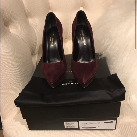 Saint Laurent “Janis” burgundy - Picture 3 of 5